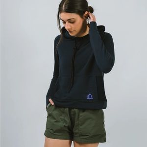 Mountain Standard Women’s Aurora Long Sleeve Crop Hoody XS NWT